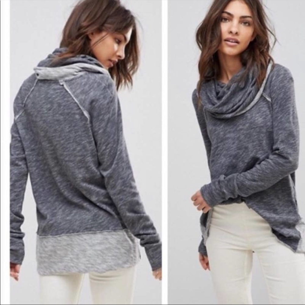 FP Beach Cowl Neck Cocoon Pullover
